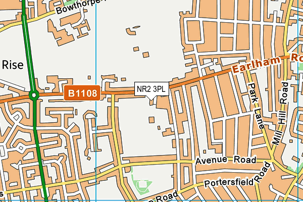 NR2 3PL map - OS VectorMap District (Ordnance Survey)