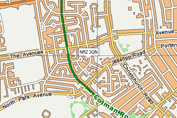 NR2 3QN map - OS VectorMap District (Ordnance Survey)