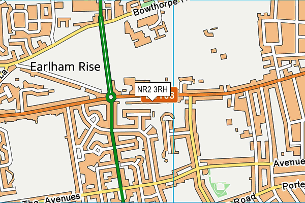 NR2 3RH map - OS VectorMap District (Ordnance Survey)
