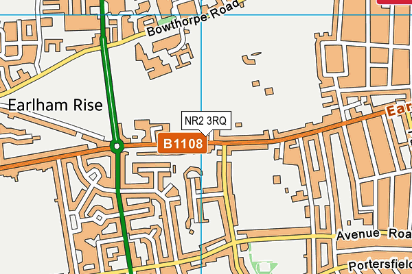 NR2 3RQ map - OS VectorMap District (Ordnance Survey)