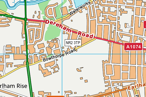 NR2 3TP map - OS VectorMap District (Ordnance Survey)