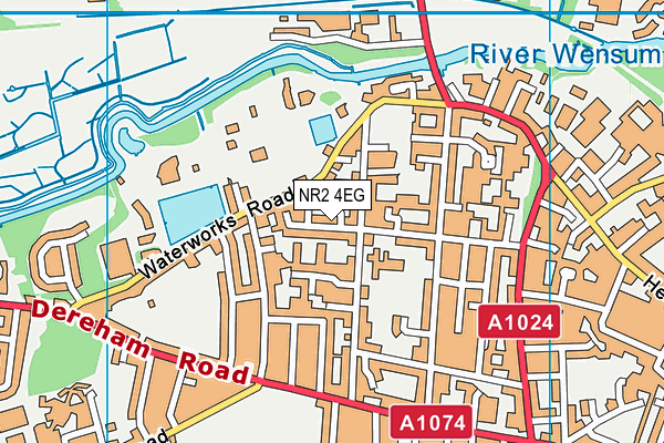 NR2 4EG map - OS VectorMap District (Ordnance Survey)