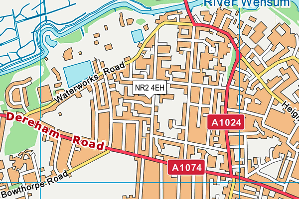NR2 4EH map - OS VectorMap District (Ordnance Survey)