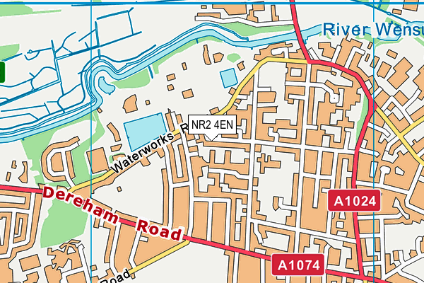 NR2 4EN map - OS VectorMap District (Ordnance Survey)