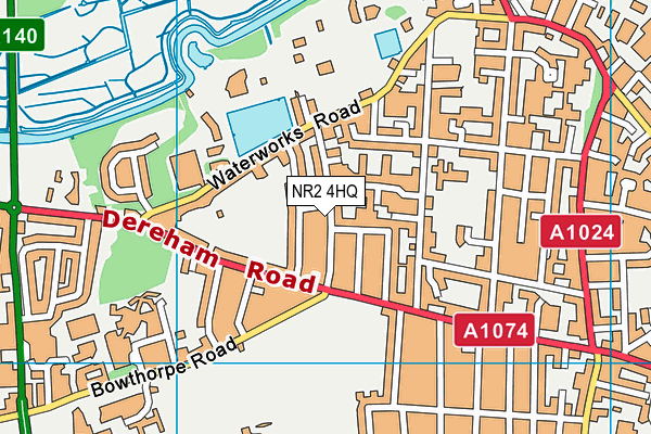 NR2 4HQ map - OS VectorMap District (Ordnance Survey)