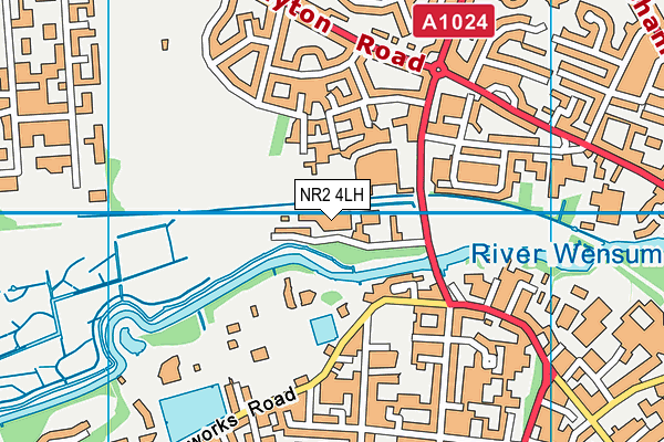 NR2 4LH map - OS VectorMap District (Ordnance Survey)