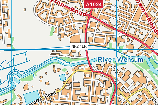 NR2 4LR map - OS VectorMap District (Ordnance Survey)