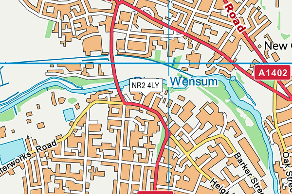 NR2 4LY map - OS VectorMap District (Ordnance Survey)