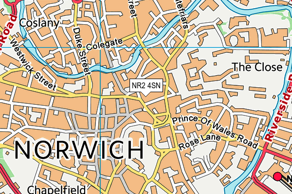 Norwich University of the Arts map (NR2 4SN) - OS VectorMap District (Ordnance Survey)