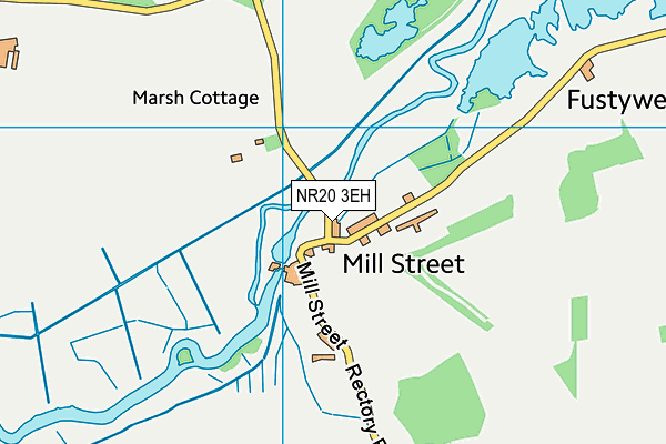 NR20 3EH map - OS VectorMap District (Ordnance Survey)