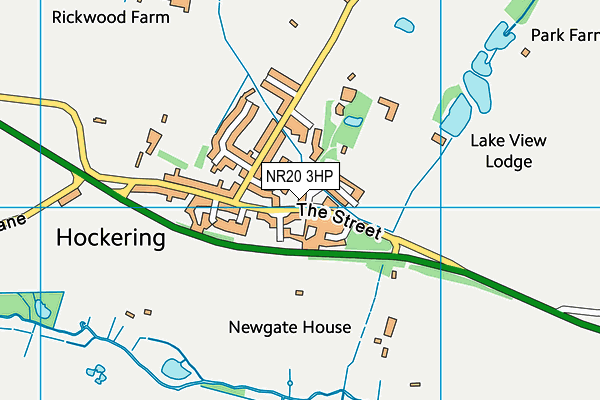 NR20 3HP map - OS VectorMap District (Ordnance Survey)
