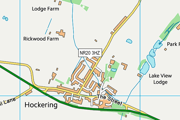 NR20 3HZ map - OS VectorMap District (Ordnance Survey)