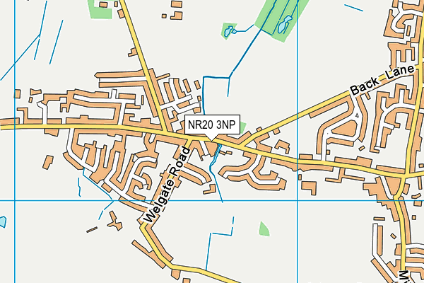 NR20 3NP map - OS VectorMap District (Ordnance Survey)