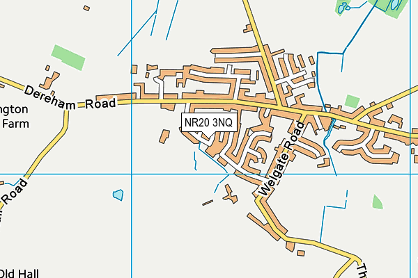 NR20 3NQ map - OS VectorMap District (Ordnance Survey)