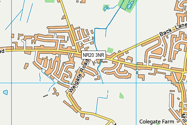 NR20 3NR map - OS VectorMap District (Ordnance Survey)