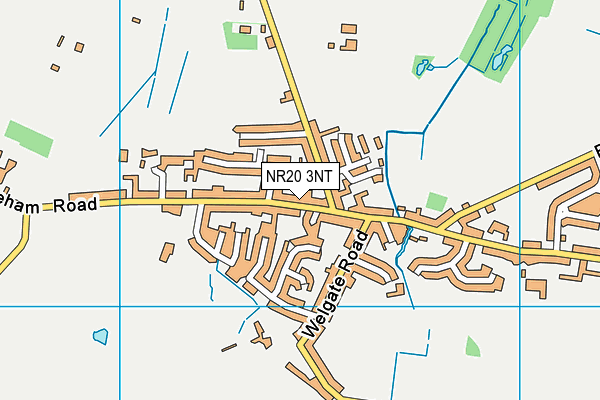 NR20 3NT map - OS VectorMap District (Ordnance Survey)