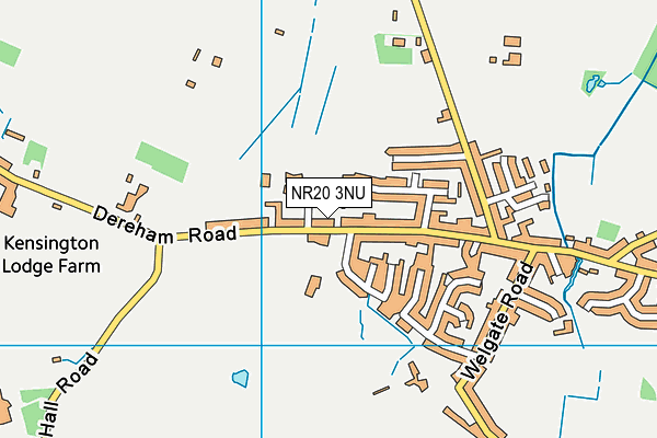 NR20 3NU map - OS VectorMap District (Ordnance Survey)