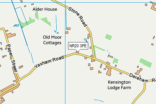 NR20 3PE map - OS VectorMap District (Ordnance Survey)