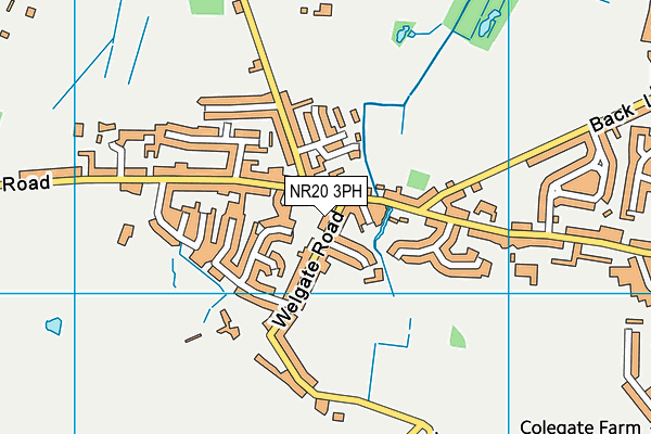 NR20 3PH map - OS VectorMap District (Ordnance Survey)