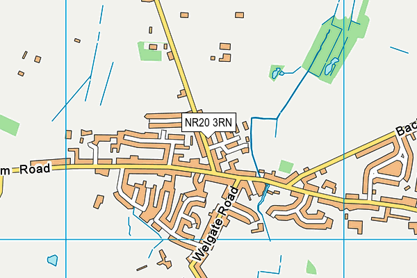 NR20 3RN map - OS VectorMap District (Ordnance Survey)