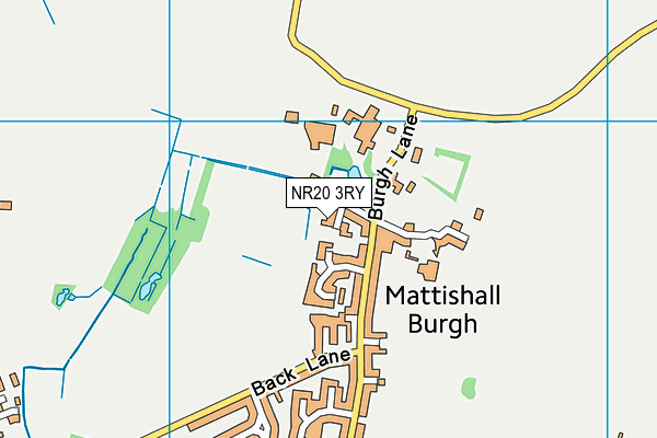 NR20 3RY map - OS VectorMap District (Ordnance Survey)