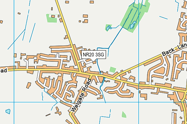 NR20 3SG map - OS VectorMap District (Ordnance Survey)