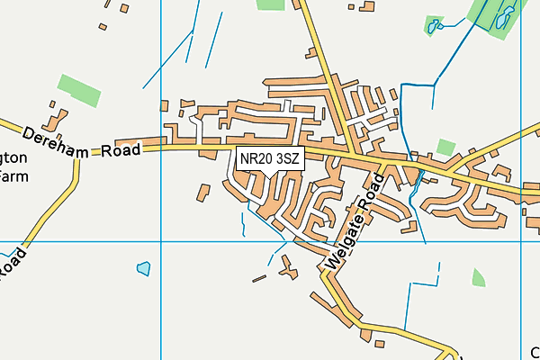 NR20 3SZ map - OS VectorMap District (Ordnance Survey)