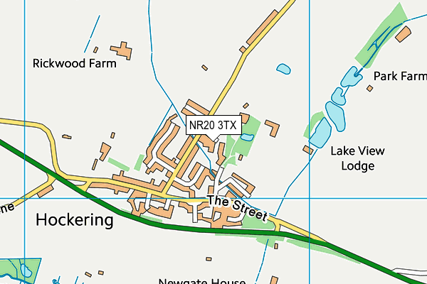 NR20 3TX map - OS VectorMap District (Ordnance Survey)