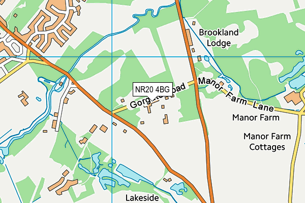 NR20 4BG map - OS VectorMap District (Ordnance Survey)