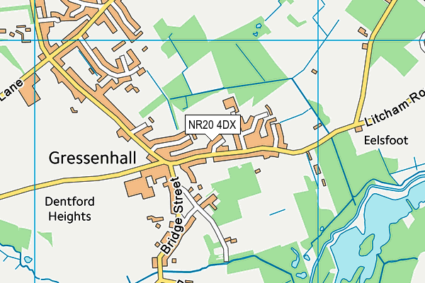 NR20 4DX map - OS VectorMap District (Ordnance Survey)