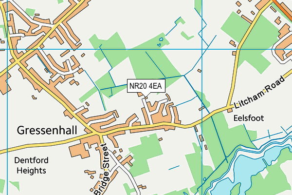 NR20 4EA map - OS VectorMap District (Ordnance Survey)