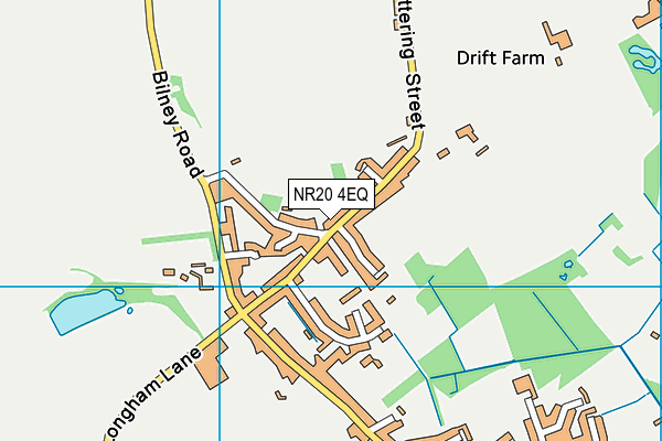 NR20 4EQ map - OS VectorMap District (Ordnance Survey)