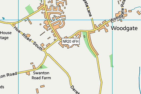 NR20 4FH map - OS VectorMap District (Ordnance Survey)