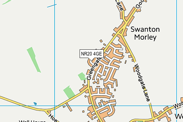 NR20 4GE map - OS VectorMap District (Ordnance Survey)