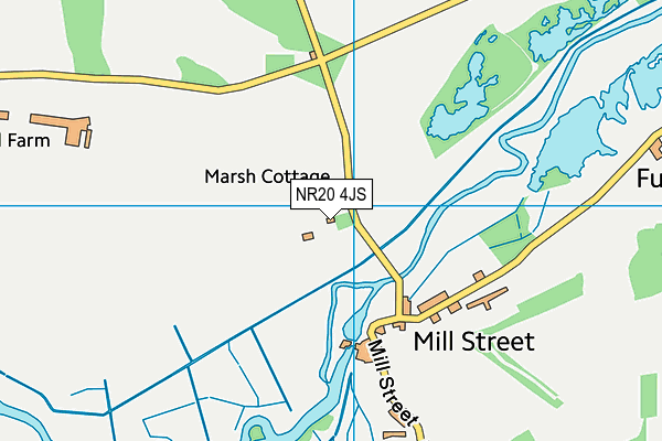 NR20 4JS map - OS VectorMap District (Ordnance Survey)