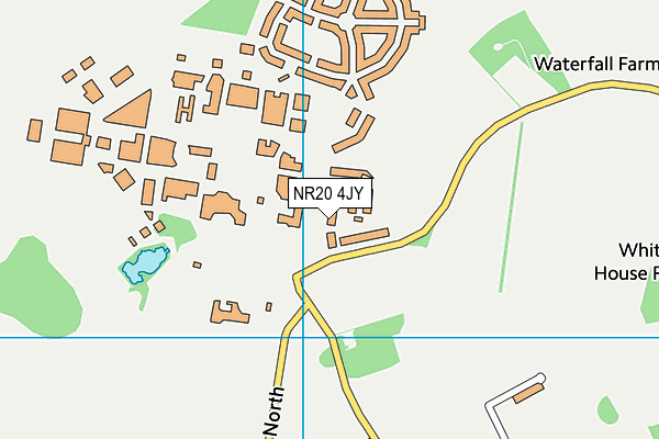 NR20 4JY map - OS VectorMap District (Ordnance Survey)