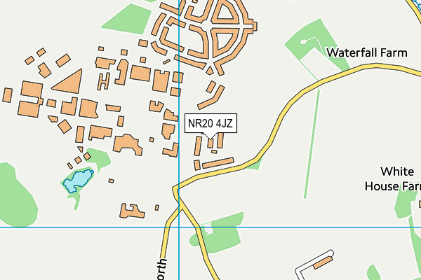 NR20 4JZ map - OS VectorMap District (Ordnance Survey)