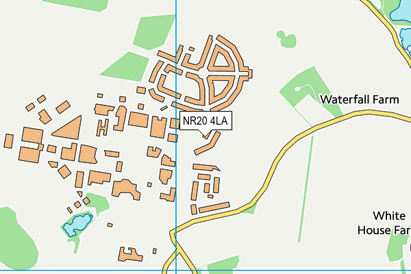 NR20 4LA map - OS VectorMap District (Ordnance Survey)