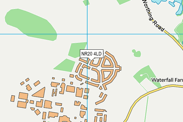 NR20 4LD map - OS VectorMap District (Ordnance Survey)