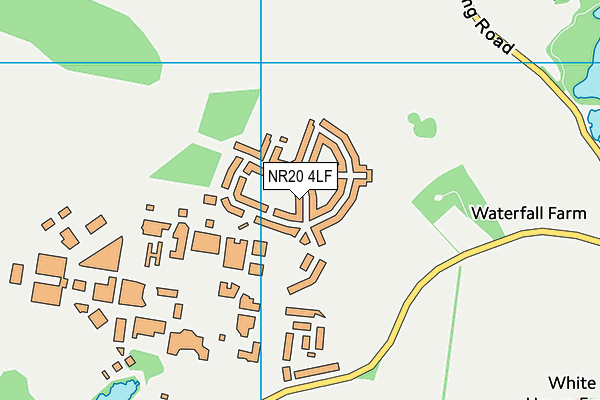 NR20 4LF map - OS VectorMap District (Ordnance Survey)