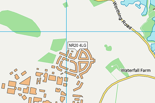 NR20 4LG map - OS VectorMap District (Ordnance Survey)