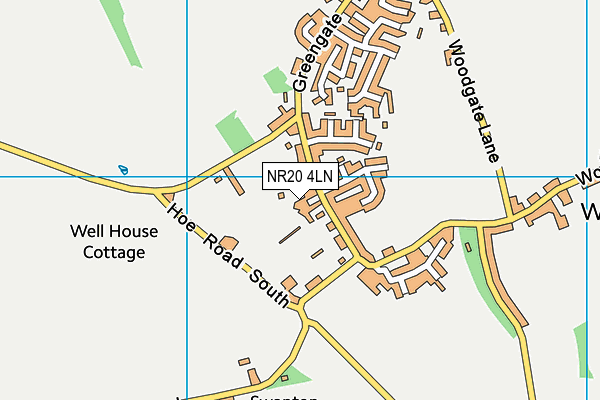 NR20 4LN map - OS VectorMap District (Ordnance Survey)