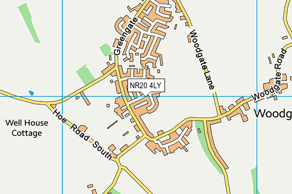 NR20 4LY map - OS VectorMap District (Ordnance Survey)