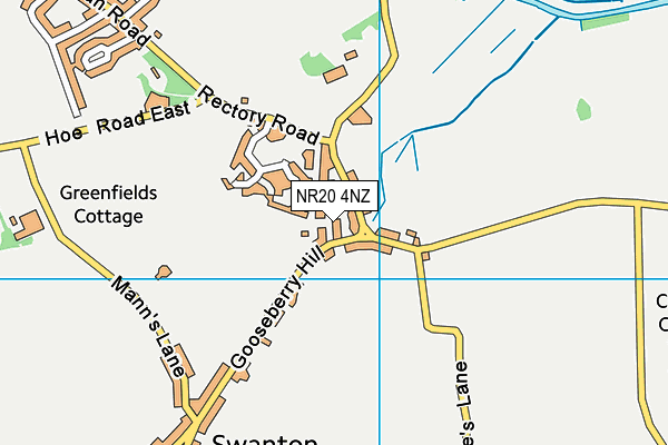 NR20 4NZ map - OS VectorMap District (Ordnance Survey)