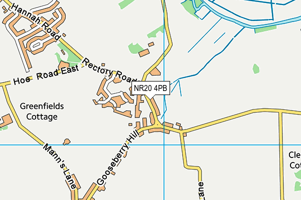 NR20 4PB map - OS VectorMap District (Ordnance Survey)