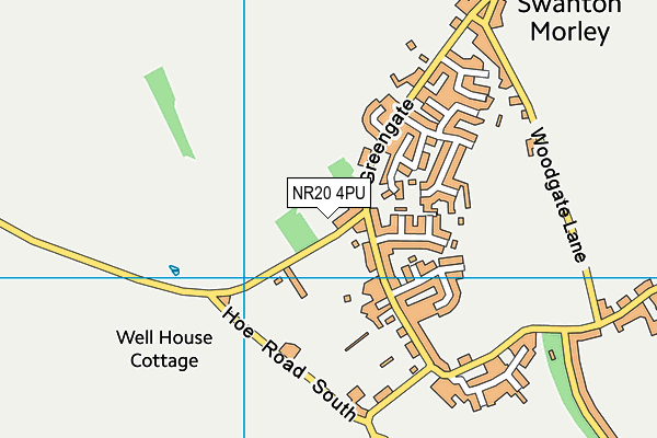 NR20 4PU map - OS VectorMap District (Ordnance Survey)