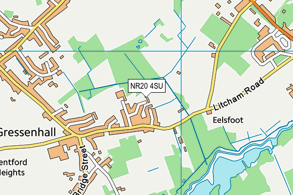 NR20 4SU map - OS VectorMap District (Ordnance Survey)