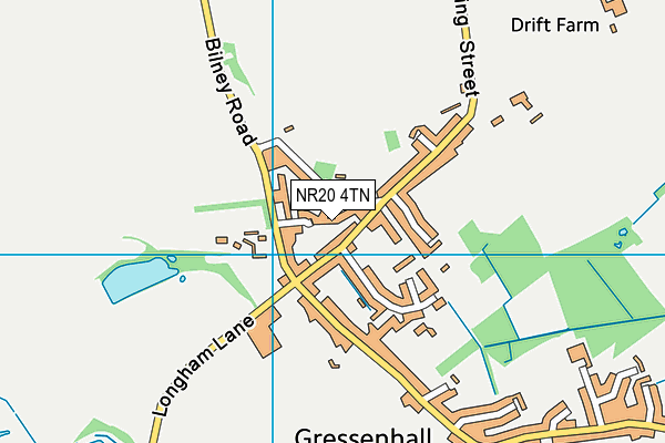 NR20 4TN map - OS VectorMap District (Ordnance Survey)