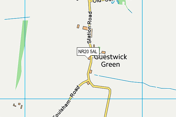 NR20 5AL map - OS VectorMap District (Ordnance Survey)