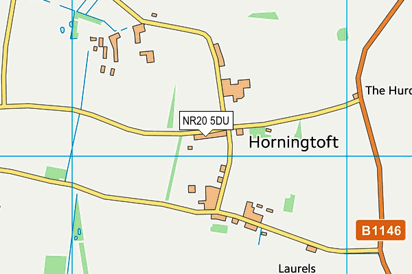 NR20 5DU map - OS VectorMap District (Ordnance Survey)